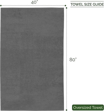 Elegant Comfort Three Line Popcorn Extra Large Luxury Bath Towel