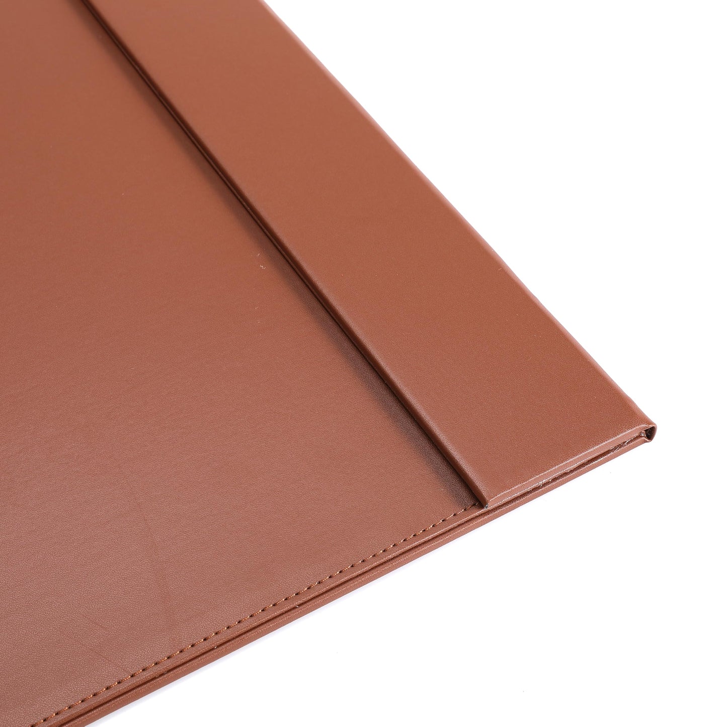 30" x 18" Leather Desk Blotter with Side Rails for Writing Leather Executive Desk Pad Protector Desk Mat for Office Home Workplace Brown