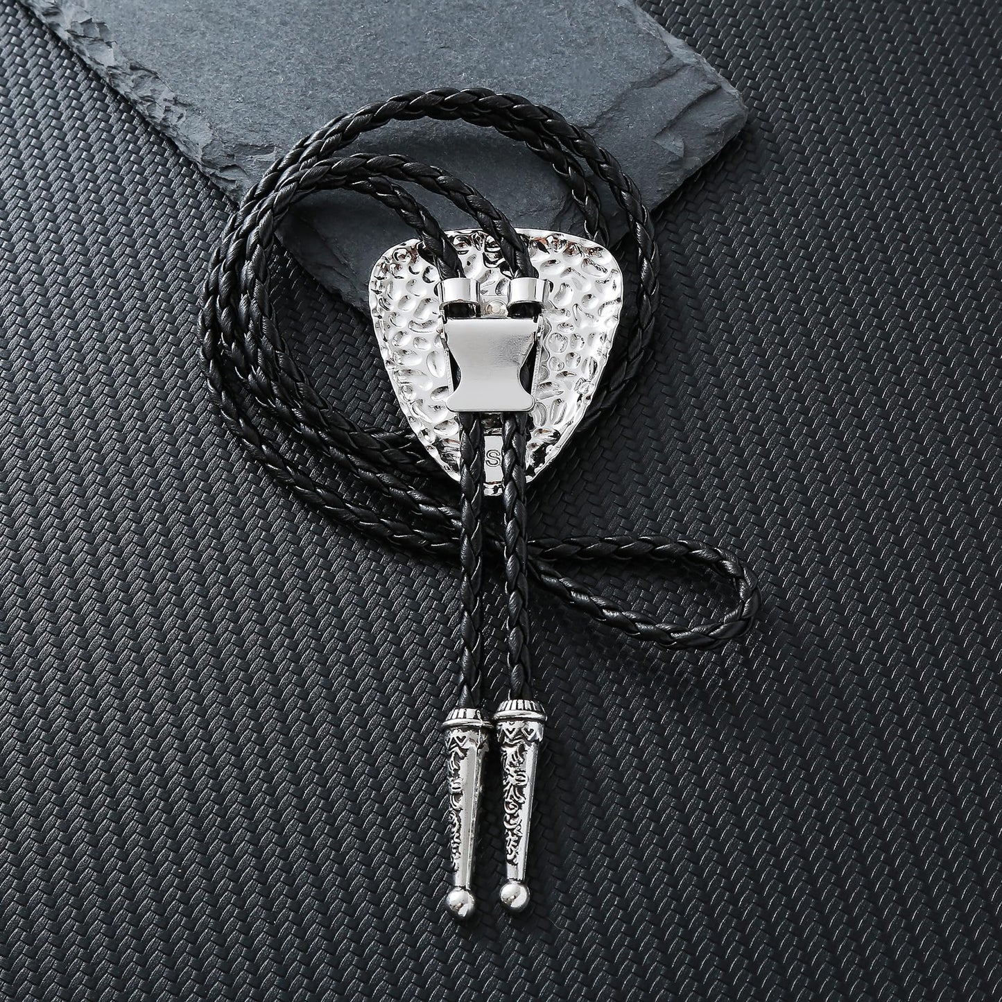 GelConnie Pink Bolo Tie for Women Native American Heart Goth Bolo Tie for Men Cowgirl Necklace Western Bolos Necktie