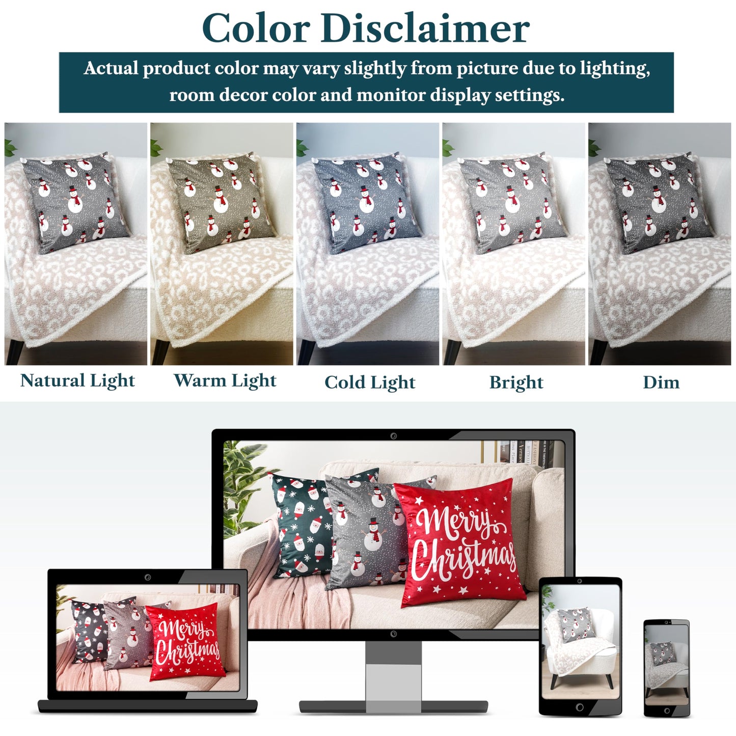 PAVILIA Holiday Velvet Fleece Throw Pillow Covers 20x20 Set of 2, Soft Decorative Cushion Covers for Couch Sofa Bed, Christmas Winter Square Accent Pillow Cases with Hidden Zipper, Snowman Gray