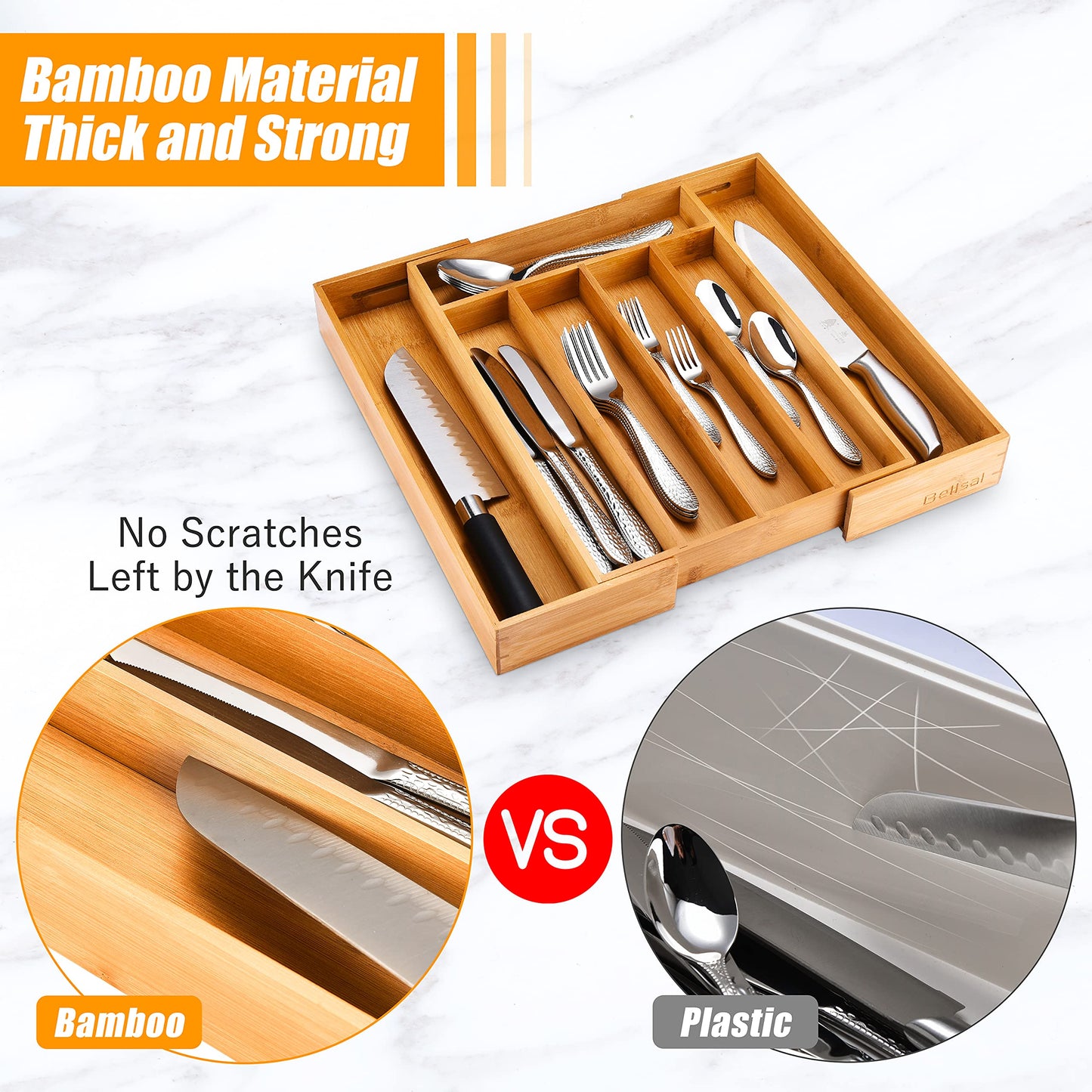 Kitchen Silverware Drawer Organizer and Storage Cabinet Utensil Rack Bathroom Counter Vanity Extra Large Big Cooking Drawer Organizers Countertop Pantry Storage Cabinet Best Kitchen Must Haves 2025
