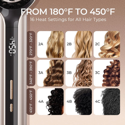 TYMO Hair Straightener Brush - Upgraded Ionic Plus Straightening Brush with Dense Bristles, 16 Temps, Dual Voltage | Ceramic Hot Comb for Women | Flat Iron for Thick Curly Hair, Black