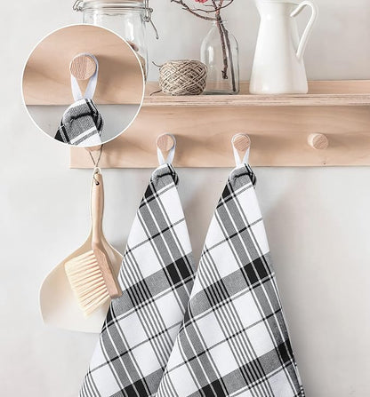 Utopia Towels Grey & White Dish Towels 100% Ring Spun Cotton Highly Absorbent &