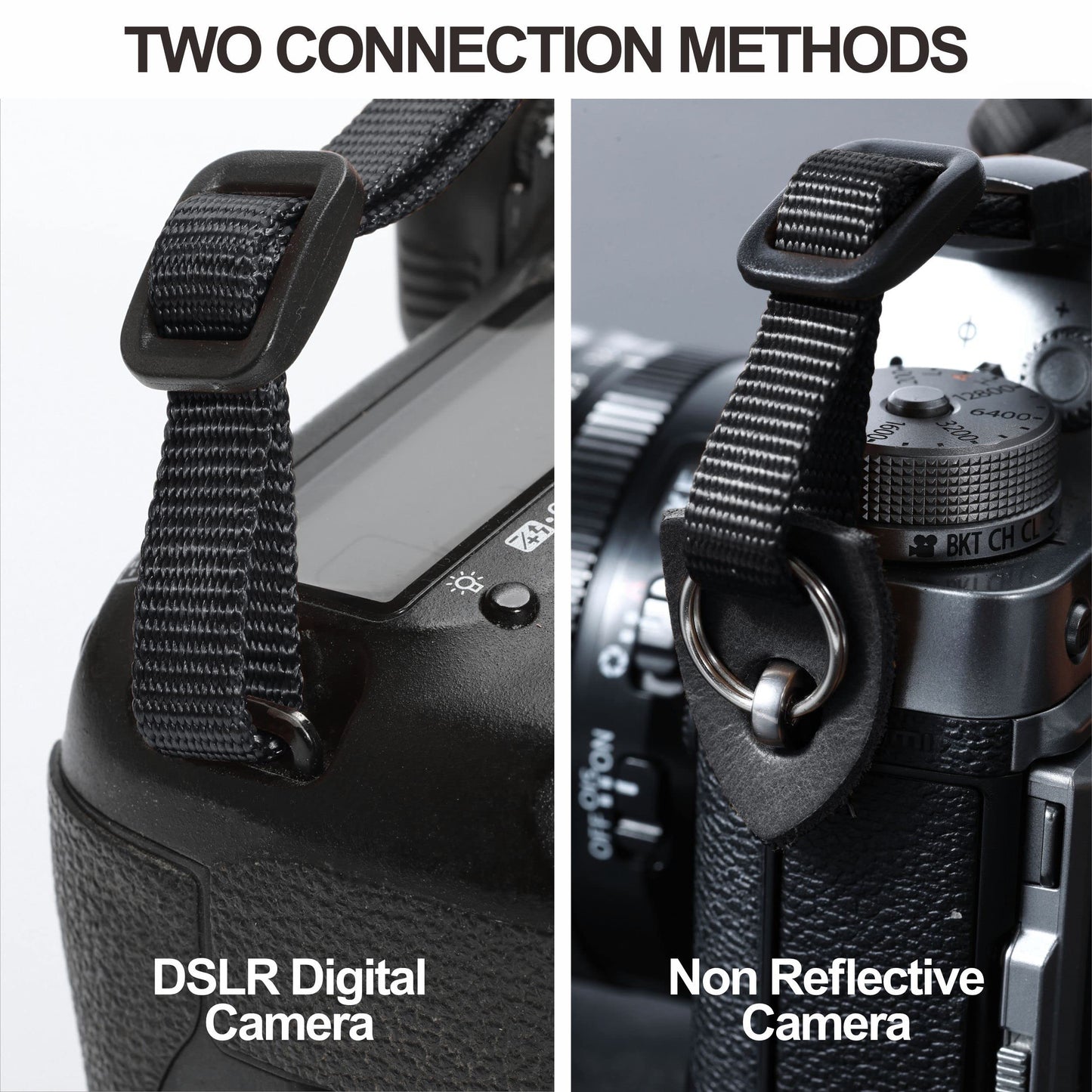 Padwa Lifestyle Camera Strap - 2" Wide Vintage Jacquard Embroidery Flower Camera Straps with Genuine Leather Head,Complimentary 2 Pcs Quick Release Clips for All Cameras and Men & Women Photographers