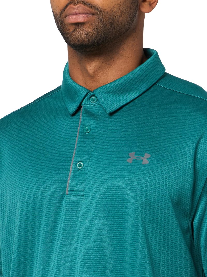 Under Armour Men's Tech Golf Polo, (338) Rack Green/Pitch Gray/Pitch Gray, 4X-Large