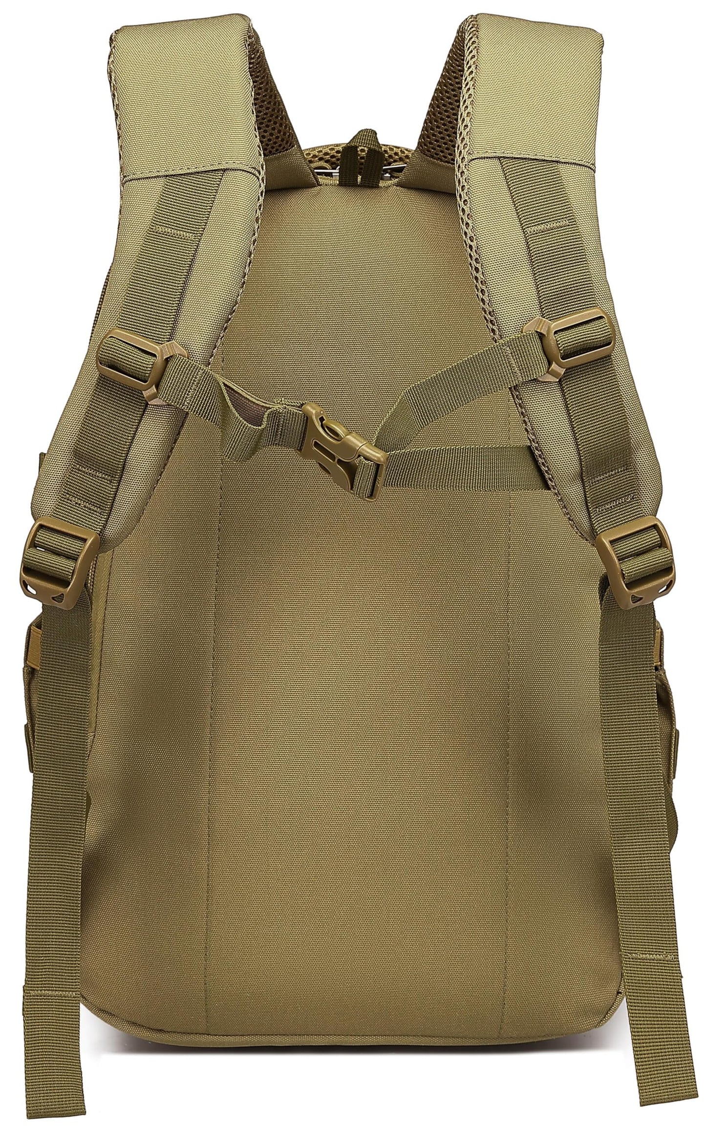 Wotony Military tactical backpack, nylon military MOLLE backpack, 3-day assault bag, used for outdoor hiking, camping and hunting (Khaki)