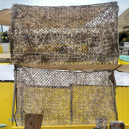 Yeacool Camo Netting Camouflage Netting Bulk Roll Burlap Camo Tarp Sunshade Net for Hunting Gear Blind Material Deer Bird Watching(Dry Grass, 4.9ftx26.2ft, 1.5m*8m)