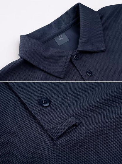 MAGCOMSEN Mens Polo Shirts Short Sleeve T Shirts Golf Shirts Hiking Hunting Shirt Tactical Shirts Navy Blue S
