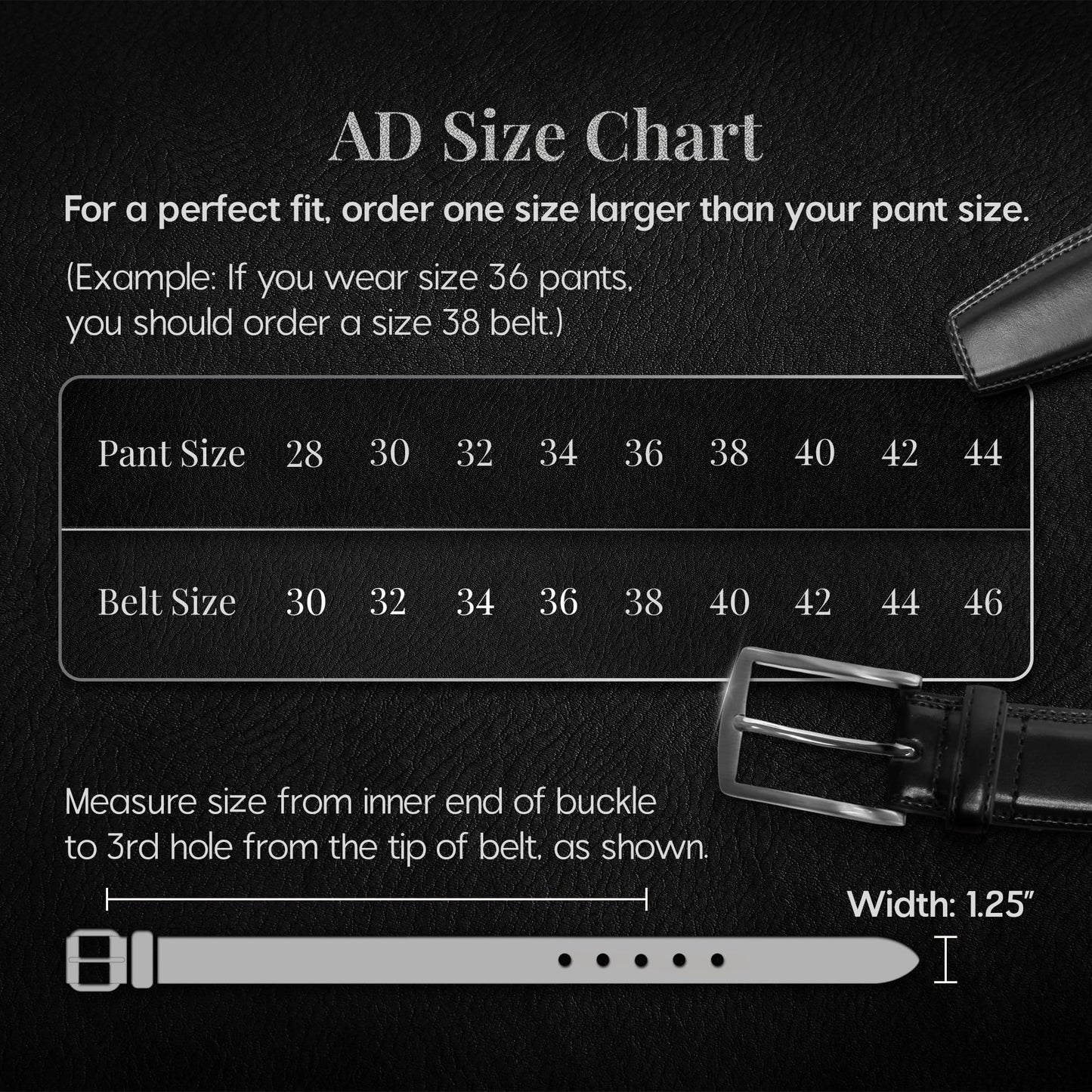 Access Denied Genuine Leather Dress Belts For Men - Mens Belt For Suits, Jeans, Uniform Black Belt - Designed in the USA - Holiday Christmas Gifts For Men