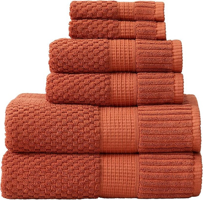 NY Loft 100% Cotton Towel Set 6 Piece Towel Set | Super Soft & Absorbent