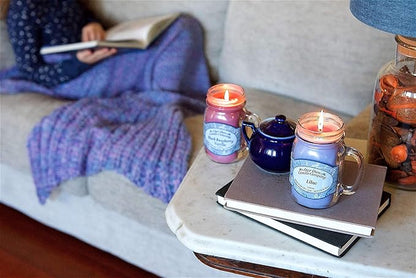 Our Own Candle Company Homemade Sugar Cookie Scented Mini Mason Jar Candle, 3.5 Ounce (4 Pack)