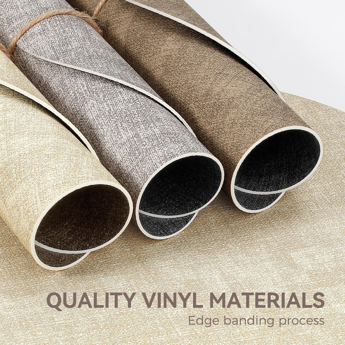13" Round Placemats Set of 6, NCUE Dual-Sided Faux Leather Heat Resistant Table Mats, Waterproof Oilproof Washable Protective Table Placemats with Coaster, Wipeable Vinyl for Indoor & Outdoor Use
