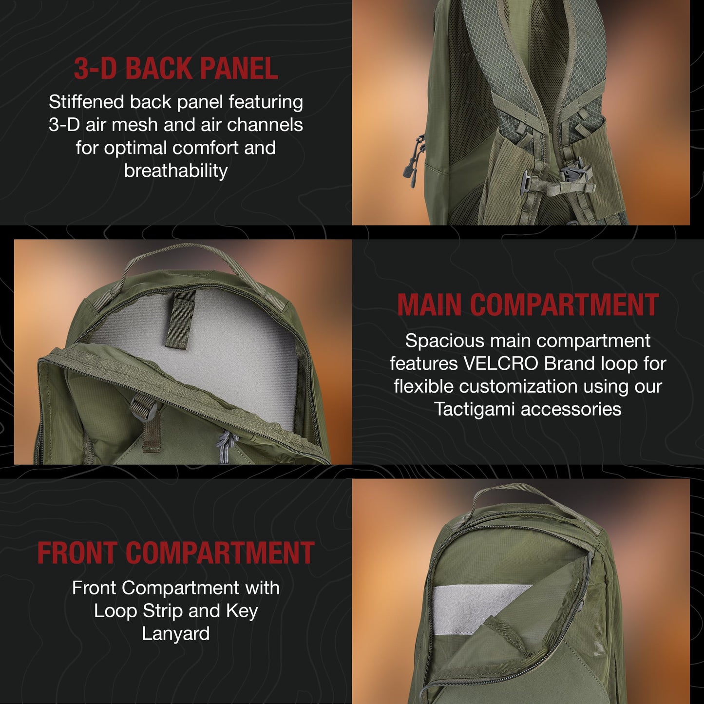 Vertx Long Walks Pack 15L Tactical Backpack, EDC Gear Bag for CCW, Travel, Work, Hiking, Outdoors, It's Almost Black