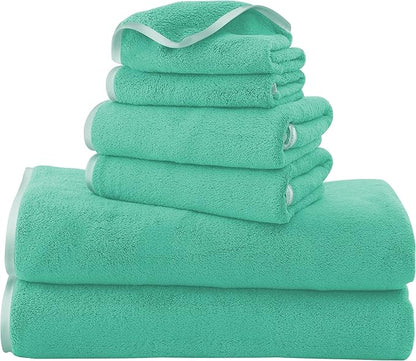 TENSTARS Luxury Silk Hemming Towel Set