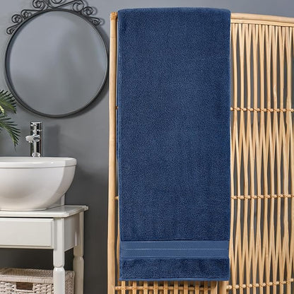 Elegant Comfort Three Line Popcorn Extra Large Luxury Bath Towel