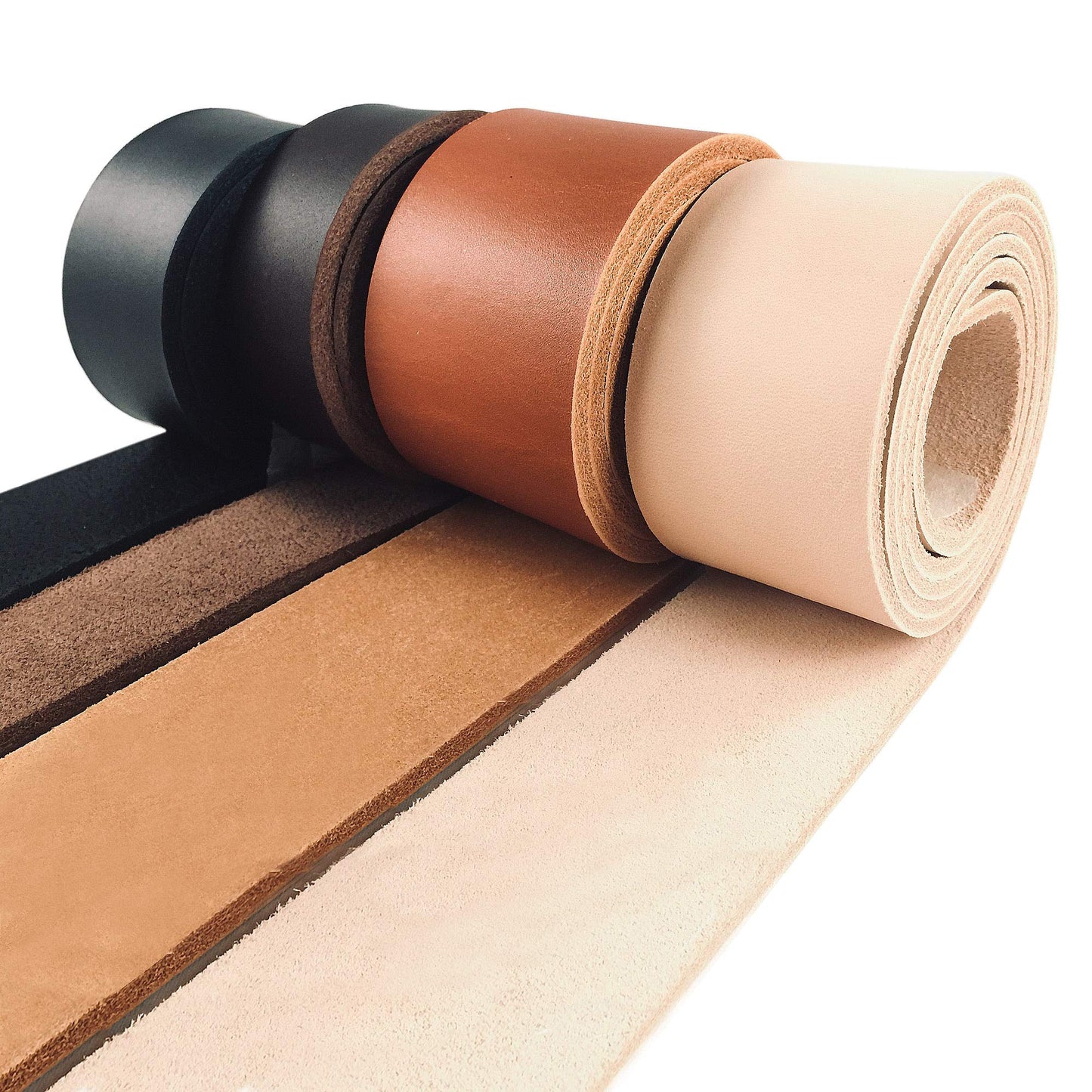 Sepici Tan Premium Leather Belt Blank 8/9 oz – Full Grain Veg Tan Cowhide Strap for Belt Making & Leather Crafts, Heavy Weight Vegetable Tanned Leather Strip, 1" x 70"