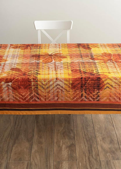 Maison d' Hermine Table Cloth Square Table 100% Cotton 54 x 54 Inches Fall Tablecloth Reusable Everyday Use for Thanksgiving Christmas Decorations Dining Farmhouse Party (Thanksgiving Tartan)