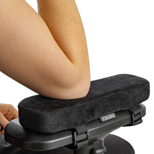 WESTERN COMFORT Thick Armrest Pads - Memory Foam Office Chair Arm Pads - Arm Rest for Desk Chair & Gaming Chair Armrest Pads - Chair Arm Covers - Elbow Support