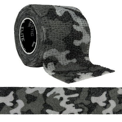 Self Stick Athletic Tape – 2” x 6.5 Yards – Latex-Free, Easy Rip Sports Wrap for Football, Baseball, Soccer, Wrist, Ankle, Finger & Injury Support (Blackout Camo)