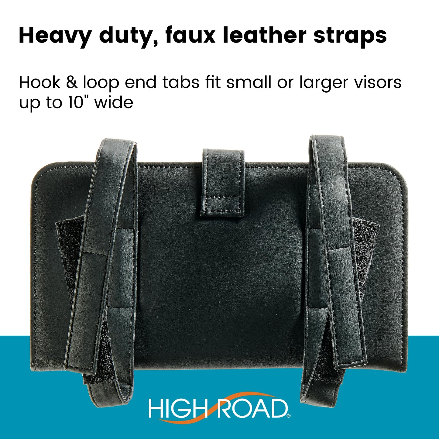High Road Car Document Holder - Registration and Insurance Card Holder and Car Visor Organizer with 6 Clear Pockets and Pen Loop for Driving Documents, Cards and Paperwork