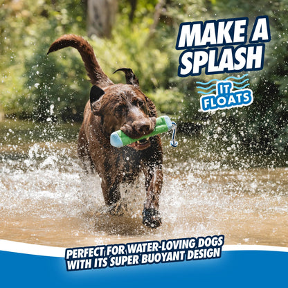 Chuckit! Amphibious Bumper Floating Fetch Dog Toy For Waterplay, Small For Dogs Up To 60 lb, 1.62"L x 8.5” H x 3.5" W, Assorted