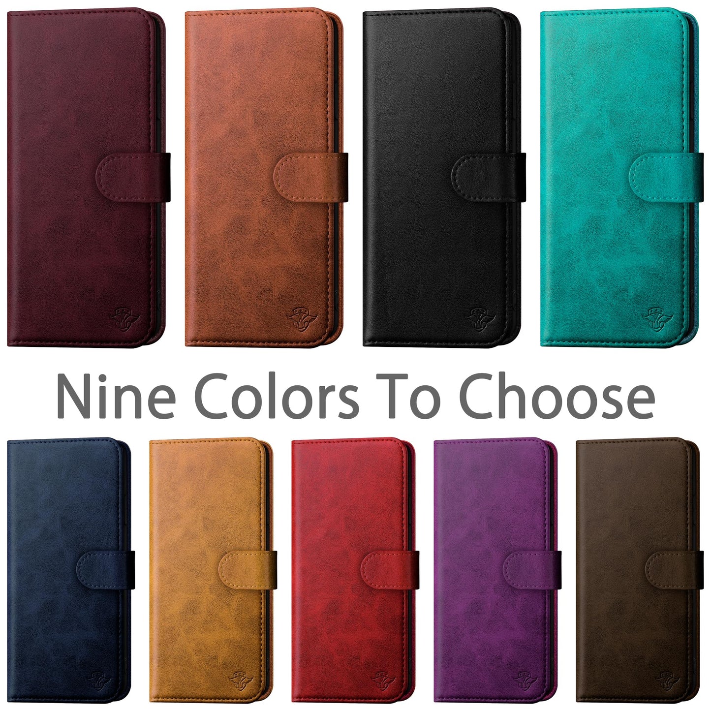 DuckSky Compatible with iPhone 17 Pro Max 6.9" Genuine Leather Wallet case【RFID Blocking】【4 Credit Card Holder】【Real Leather】 Flip Phone case Cover Women Men for Apple 17 Pro Max case Light Brown
