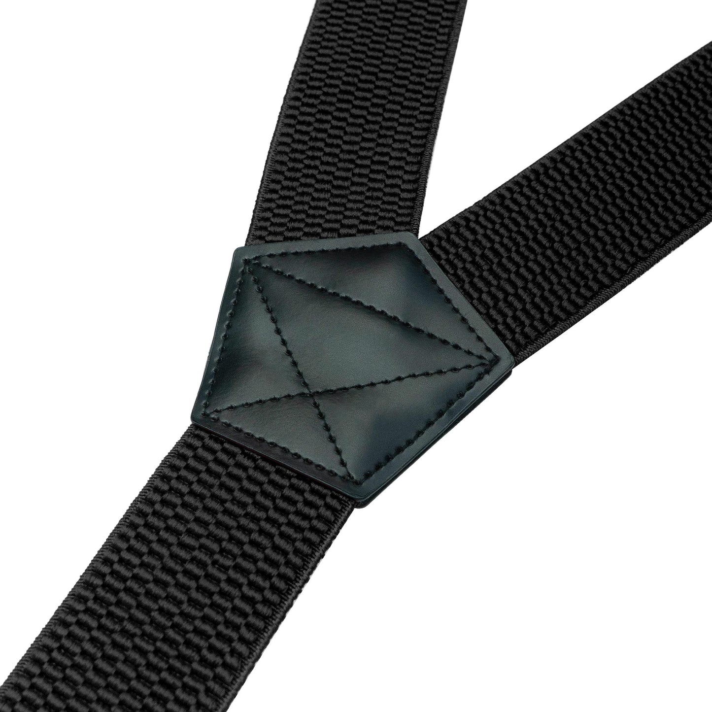JEMYGINS 1.48" Wide Heavy Duty Black Suspender with 4 Swivel Hooks for Jeans Pants(3)