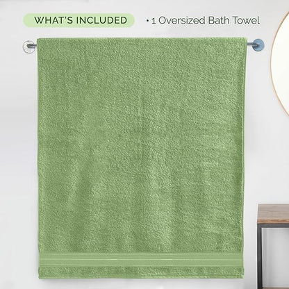 Elegant Comfort Three Line Popcorn Extra Large Luxury Bath Towel