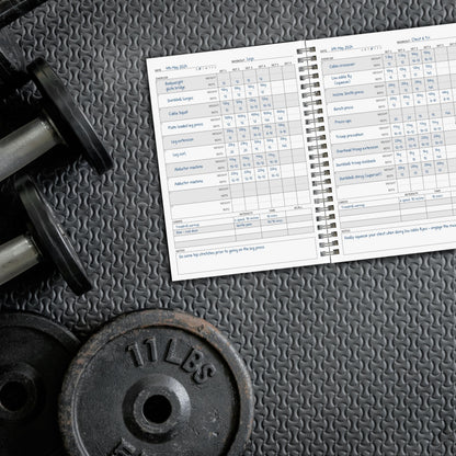 The Gym Log - The perfect logbook to record all your workouts - 8.3 x 5.8 inches with 104 pages and space for 100 workouts