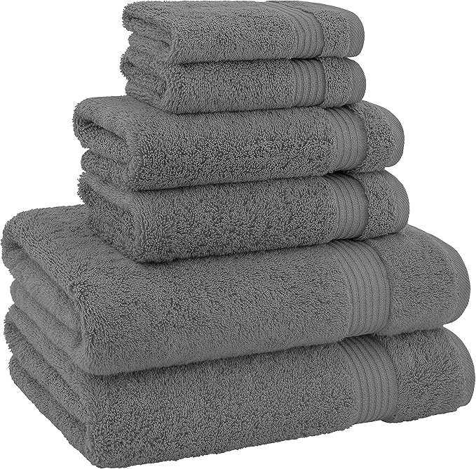 Hotel & Spa Quality Super Absorbent & Soft, 6 Piece Turkish Towel Set