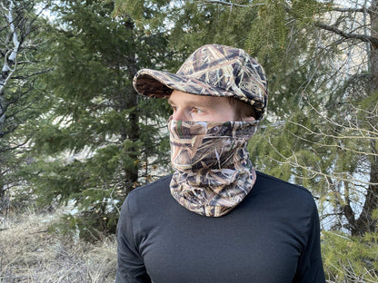 QuikCamo Camo Neck Gaiter Face Mask (Realtree Max-5)