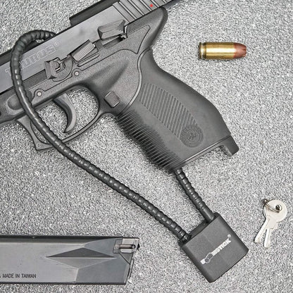 BOOMSTICK Cable Gun Lock 15 in Cable Length, Trigger Pistol Shotgun Rifle Child Safety Steel Cable - Keyed Alike