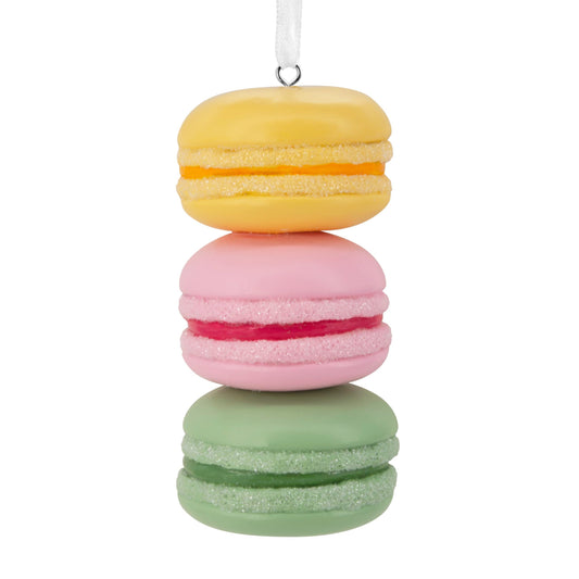 Hallmark Christmas Ornament, Stack of Macarons Ornament, Food Gifts