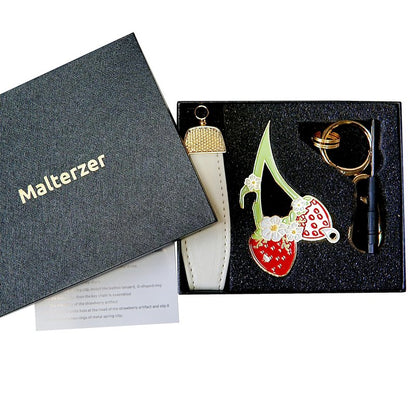 MALTERZER Keychain Safety for Women Self Defense Strawberry Key Chain Accessories Set