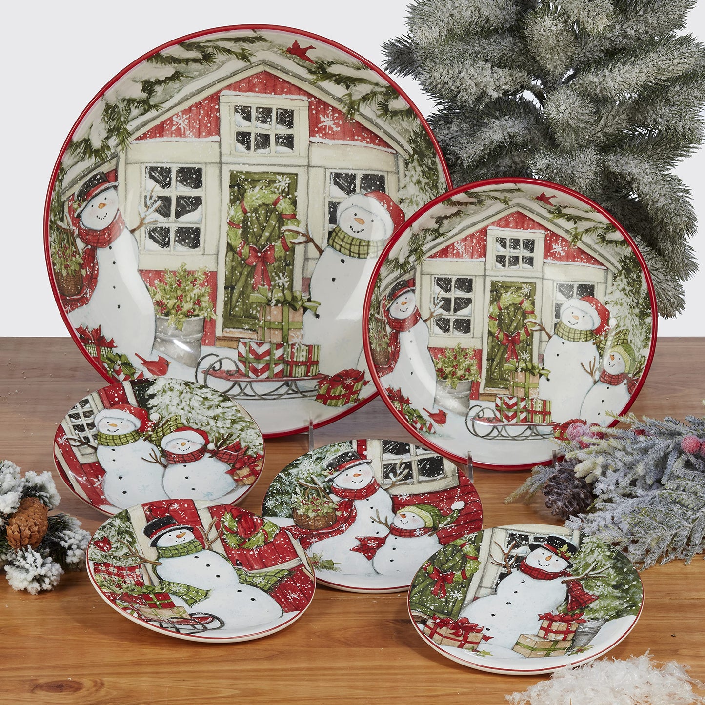 Certified International Holiday Magic Snowman 3-D Cookie Jar, 78 oz.