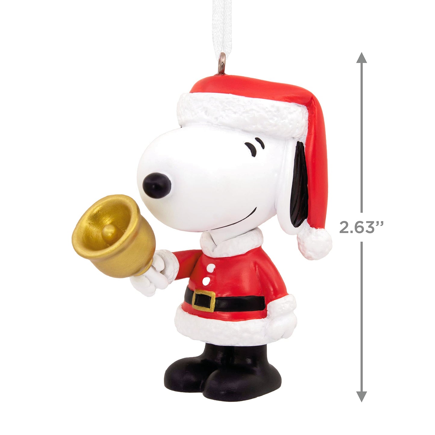 Hallmark Peanuts Snoopy Bell Ringer Christmas Ornament