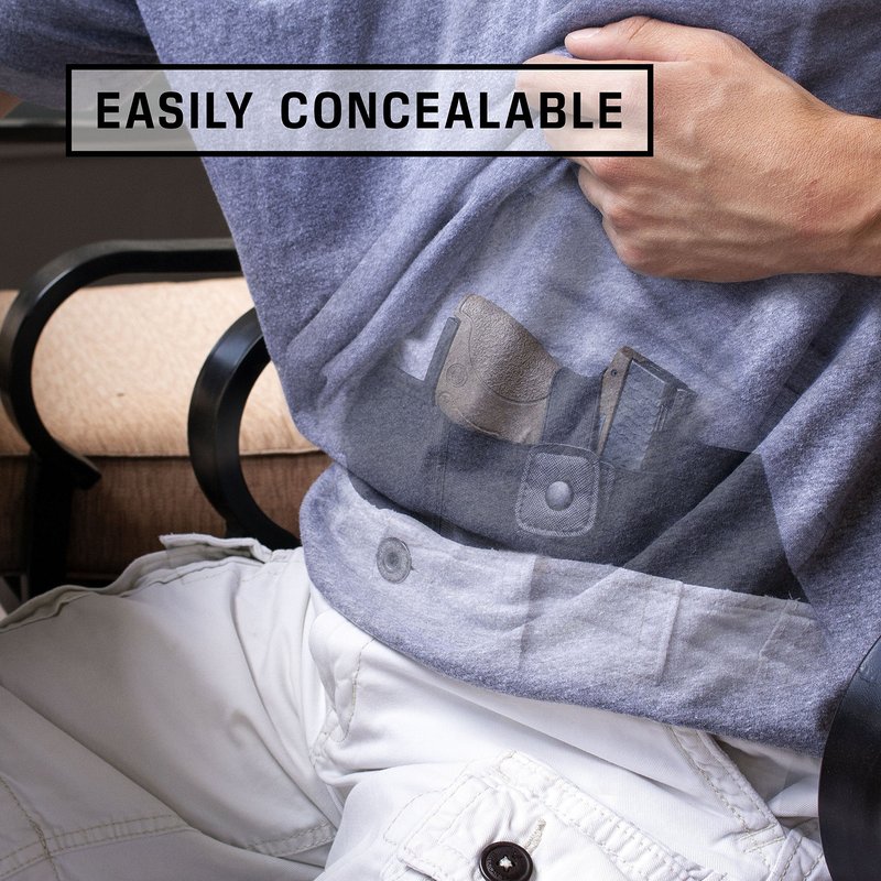 Belly Band Holster for Concealed Carry, Belly Gun Holster for Men Women, Waistband Holster, Airsoft Holster Fits Glock 19 17 42 43, Smith Wesson, Taurus, Ruger (M (40" and Under), Left)