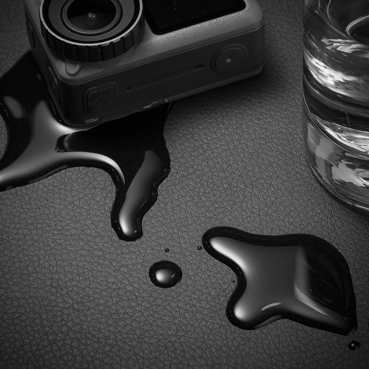 Nekmit Leather Desk Blotter Pad 34 x 17 Inches, Flat, Non-Slip, Waterproof, Black