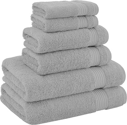 American Veteran Towel, 100% Cotton Turkish 6 Piece Towel Set, Luxury Towels