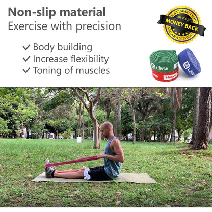 Fittest Pro by Limm Resistance Bands for Legs and Butt, Fabric Exercise Loop Bands Yoga, Pilates, Rehab, Fitness and Home Workout, Strength Bands for Booty