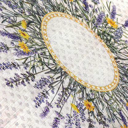 Maison d' Hermine Table Cloth Rectangle Table 100% Cotton 54 x 72 Inches Tablecloth Reusable Decorative for Dining Room, Farmhouse, Home, Party, Festive & Wedding Spring Summer - Fanny Lavender