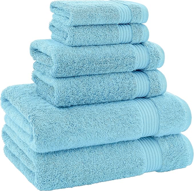 American Veteran Towel, 100% Cotton Turkish 6 Piece Towel Set Luxury Towels Set